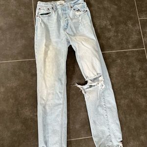 90s straight ultra high rise jeans